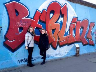 East Berlin Wall Gallery with Abby.