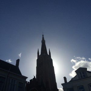 Canal tour in Bruges, Belgium.