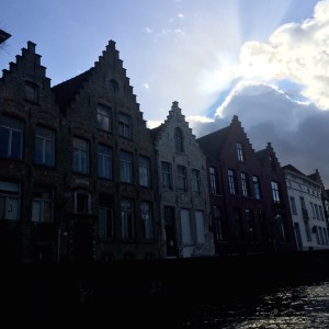 Canal tour in Bruges, Belgium.