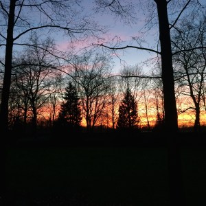 Sunset at La Trappe.