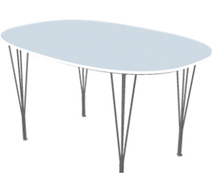 TABLE SERIES SPANLEGS Super-Elliptical by Franz Hansen.