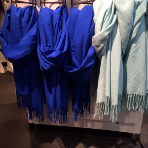 Spring scarves seen in most stores. 