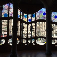 The Noble Floor of Casa Batlló Gallery room overlooking Passeig de Gràcia.